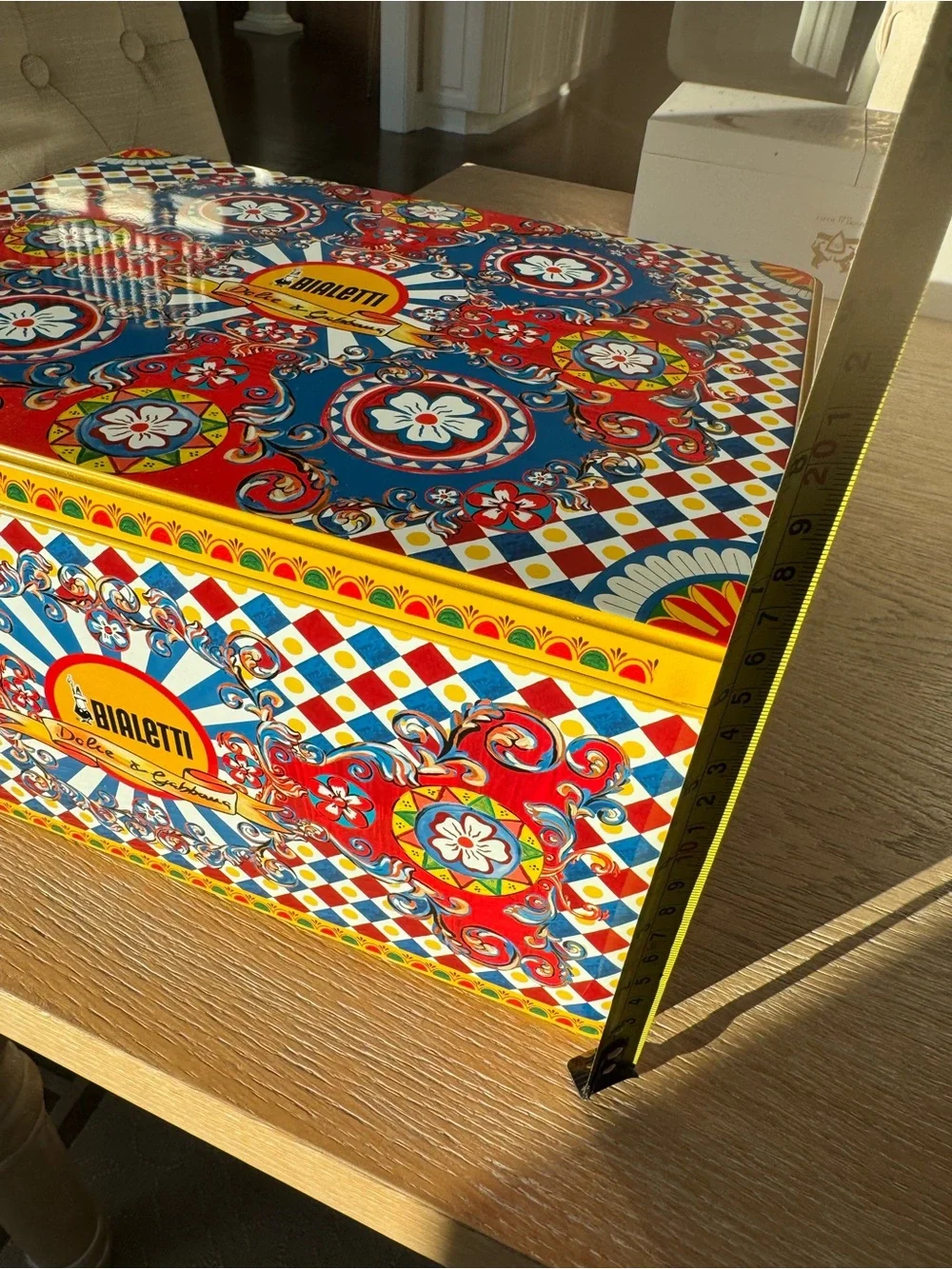 Dolce & Gabbana Decorative Multicolor Tin Storage Box